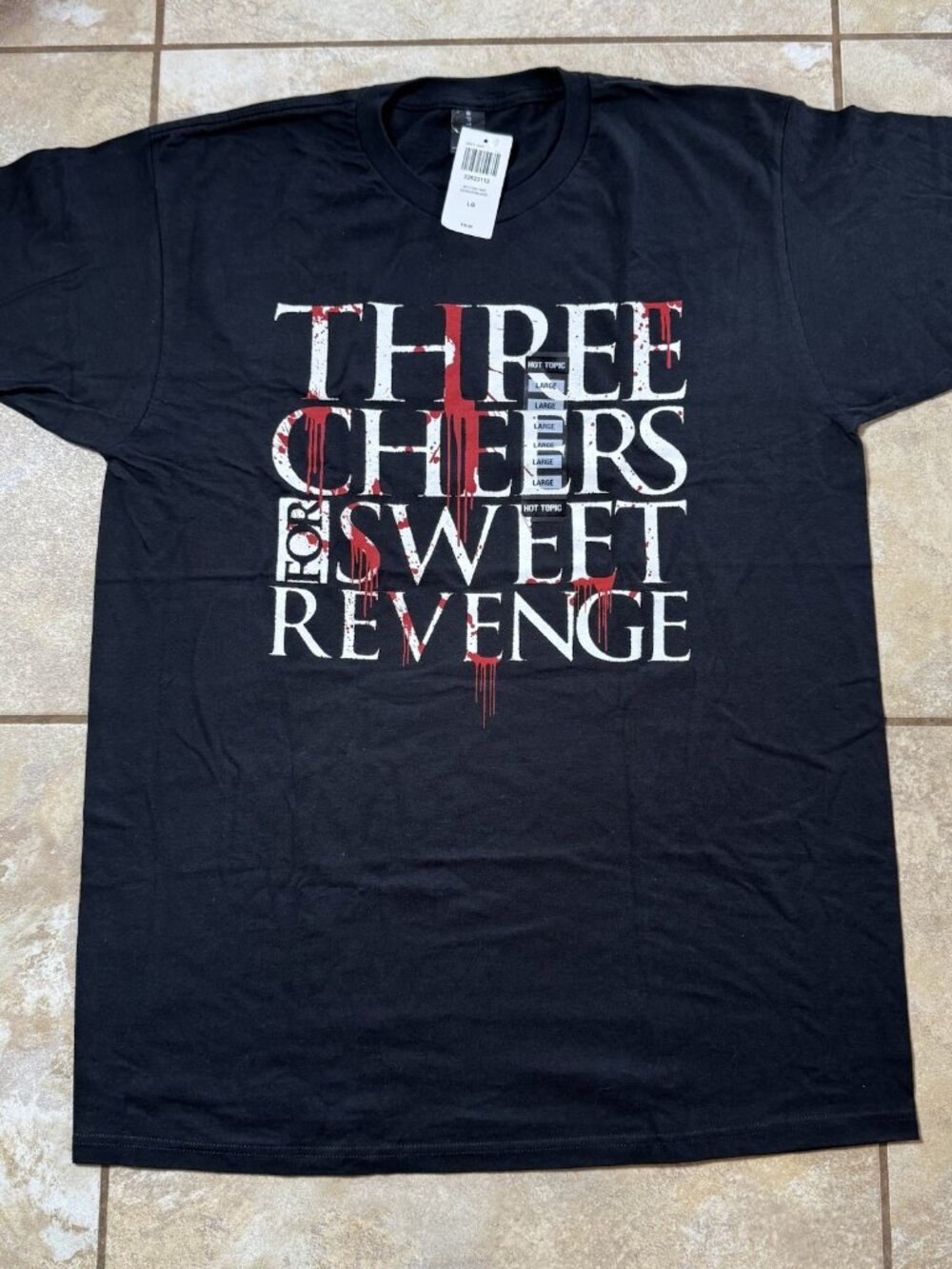 My Chemical Romance Three Cheers T-Shirt LARGE New With Tags Optima